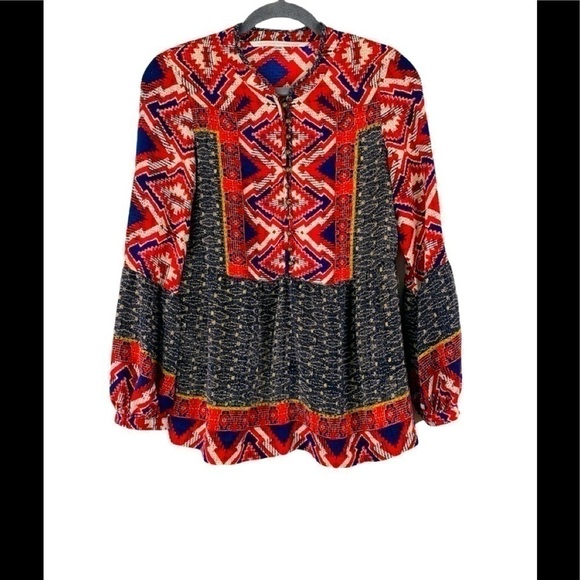 Twelfth Street by Cynthia Vincent Tops - Twelfth Street by Cynthia Vincent Silk Multicolor Top Size S
